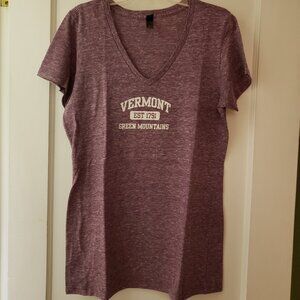 EUC women's Vermont Green Mountains tee shirt XL